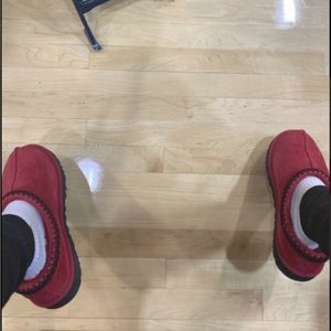 UGG RED SLIPPERS